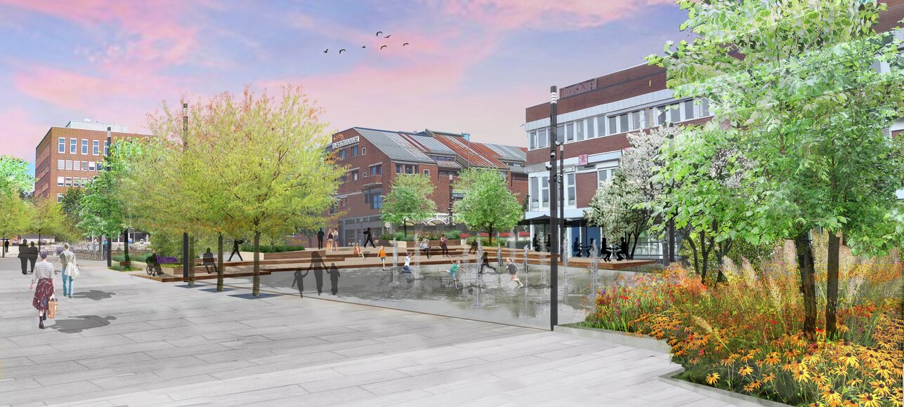 Illustrasjon av nye Ski torg