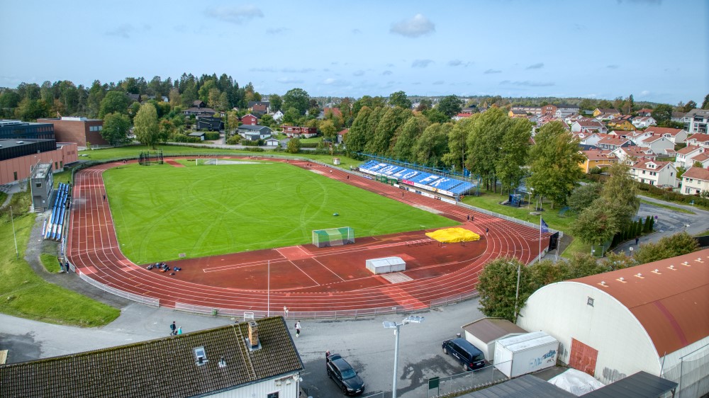Oversiktsbilde av Ski stadion